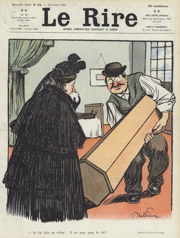 Illustration til Le Rire af Jules Abel Faivre