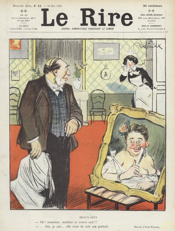 Illustration til Le Rire af Jules Abel Faivre