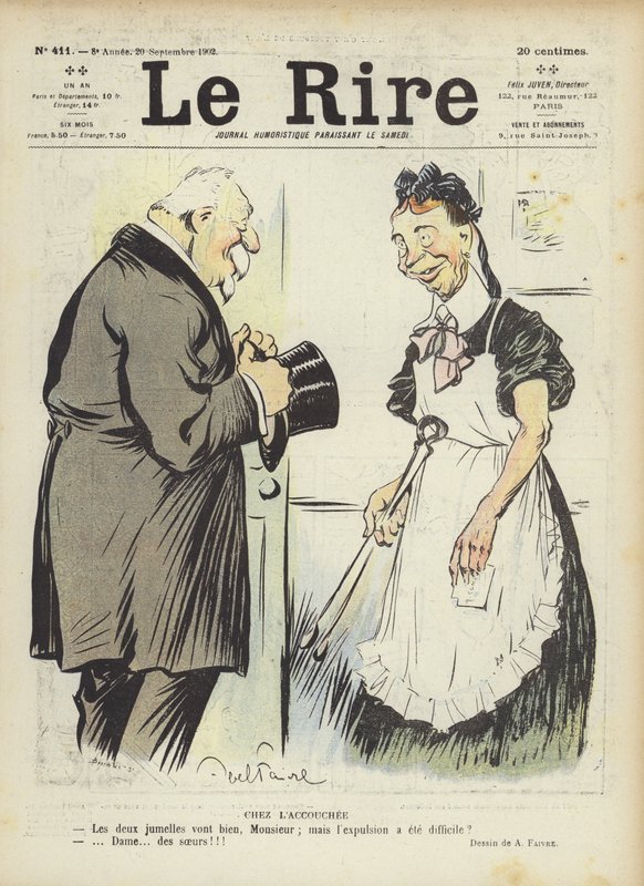 Illustration til Le Rire af Jules Abel Faivre