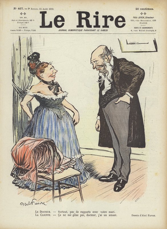 Illustration til Le Rire af Jules Abel Faivre