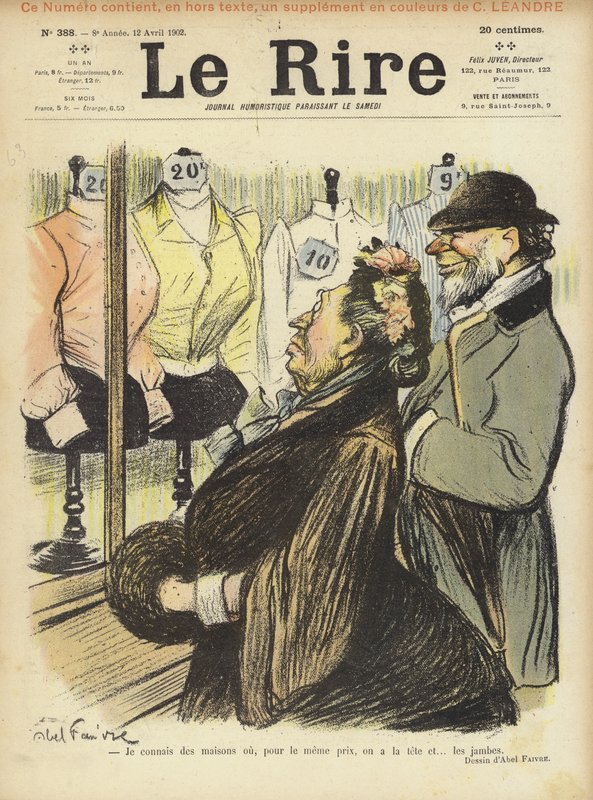 Illustration til Le Rire af Jules Abel Faivre