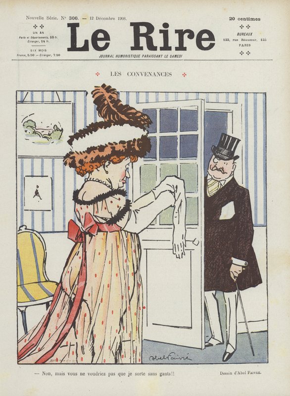 Illustration til Le Rire af Jules Abel Faivre