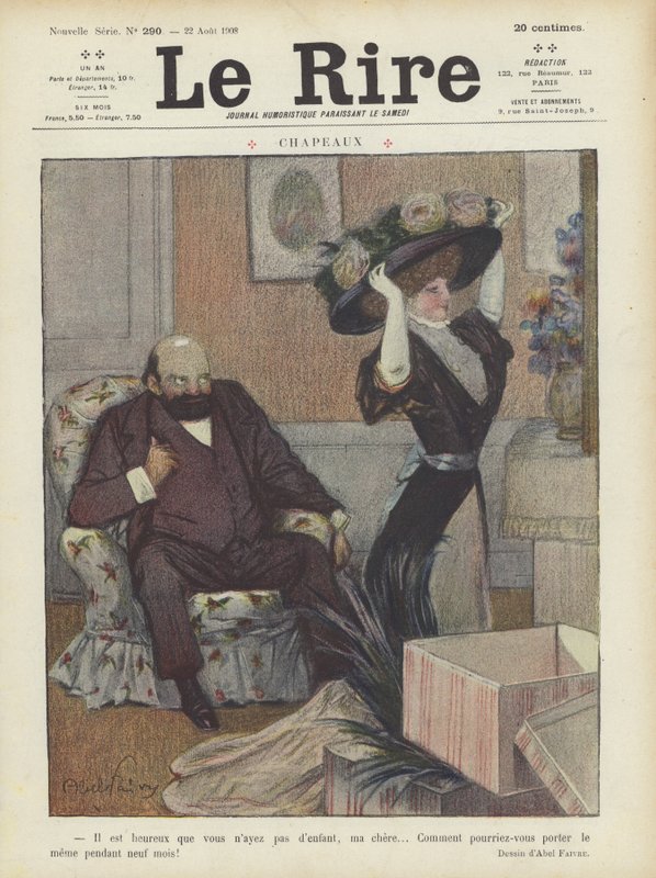 Illustration til Le Rire af Jules Abel Faivre