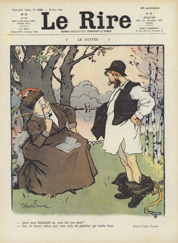 Illustration til Le Rire af Jules Abel Faivre