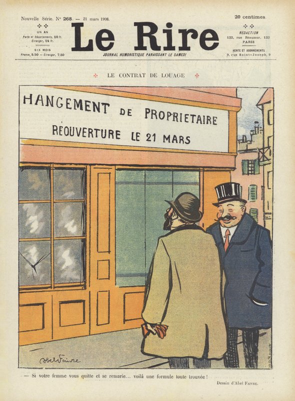 Illustration til Le Rire af Jules Abel Faivre