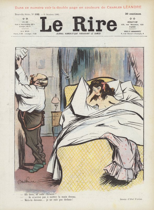 Illustration til Le Rire af Jules Abel Faivre