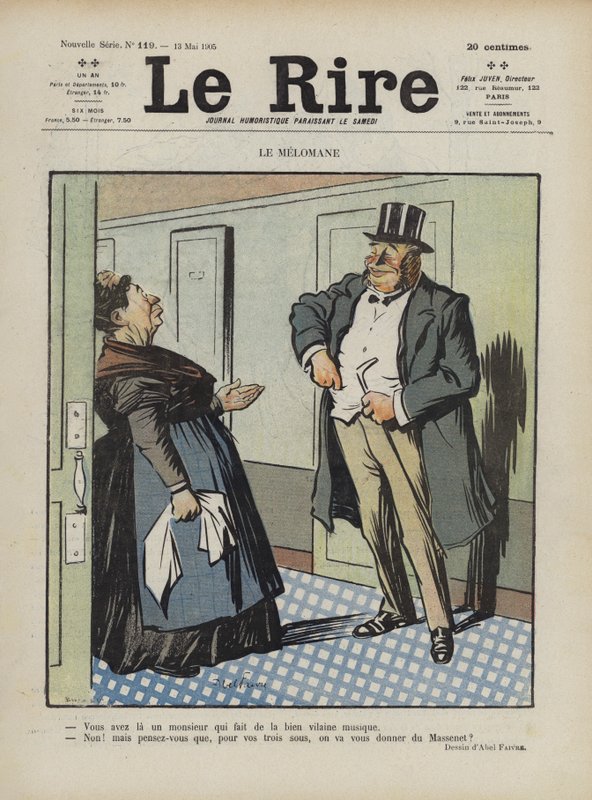 Illustration til Le Rire af Jules Abel Faivre