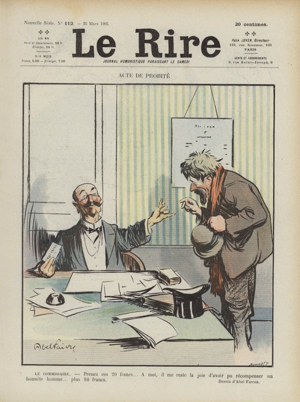 Illustration til Le Rire af Jules Abel Faivre