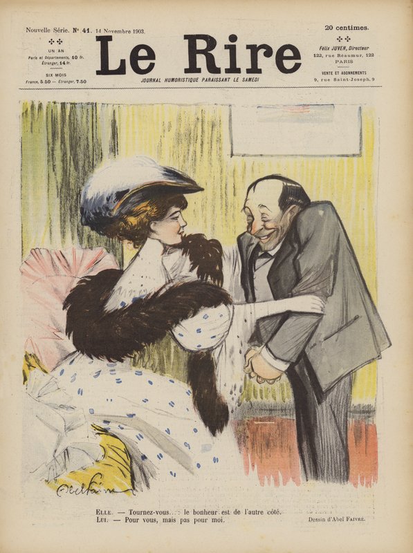 Illustration til Le Rire af Jules Abel Faivre