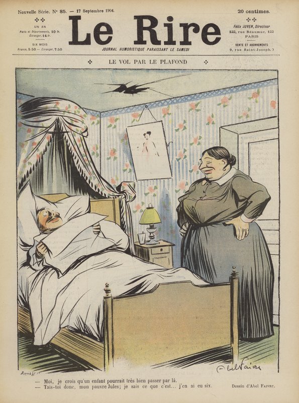 Illustration til Le Rire af Jules Abel Faivre