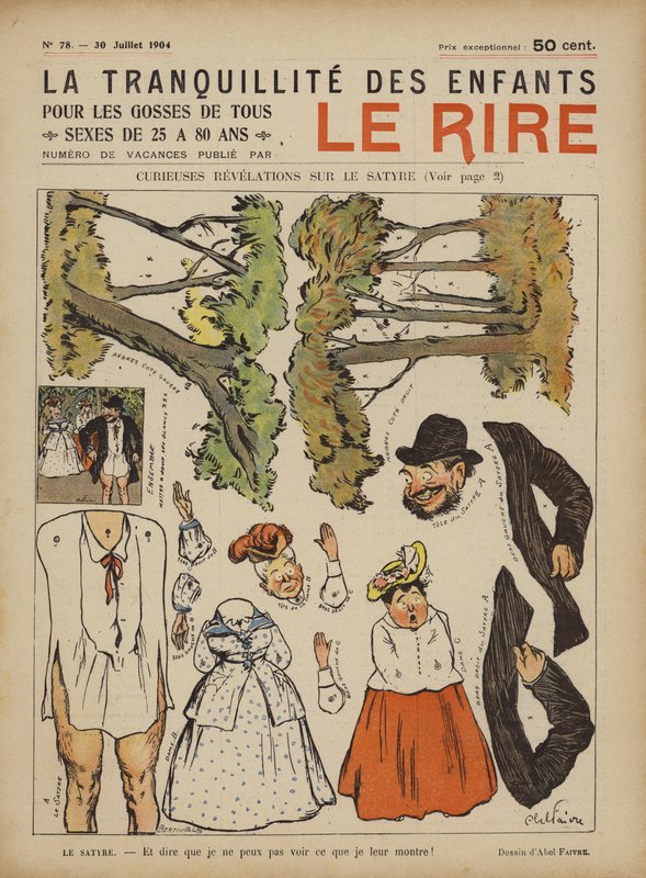 Illustration til Le Rire af Jules Abel Faivre