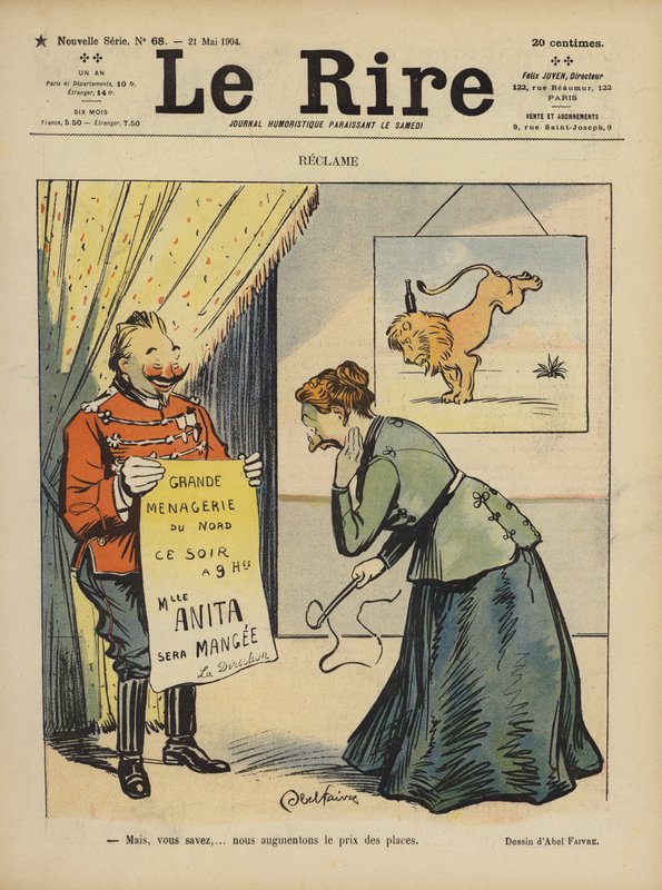 Illustration til Le Rire af Jules Abel Faivre
