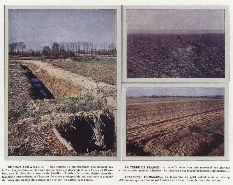 Fra Penchard til Barcy, La Terre de France, Fraternel Hommage af Jules Gervais Courtellemont