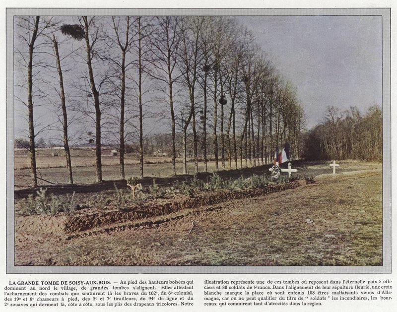 Foto fra Soisy-aux-Bois store grav af Jules Gervais Courtellemont