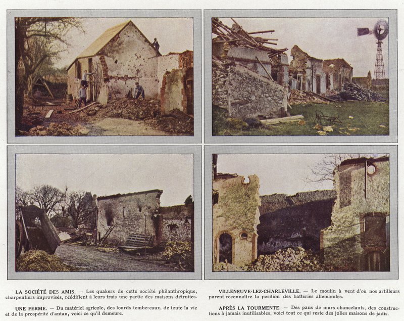 The Society of Friends, Villeneuve-lez-Charleville, A Farm, After the Turmoil af Jules Gervais Courtellemont