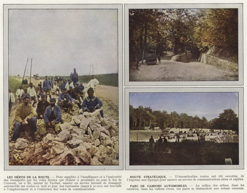 The Heroes of the Road, Strategic Route, Automobile Truck Park af Jules Gervais Courtellemont