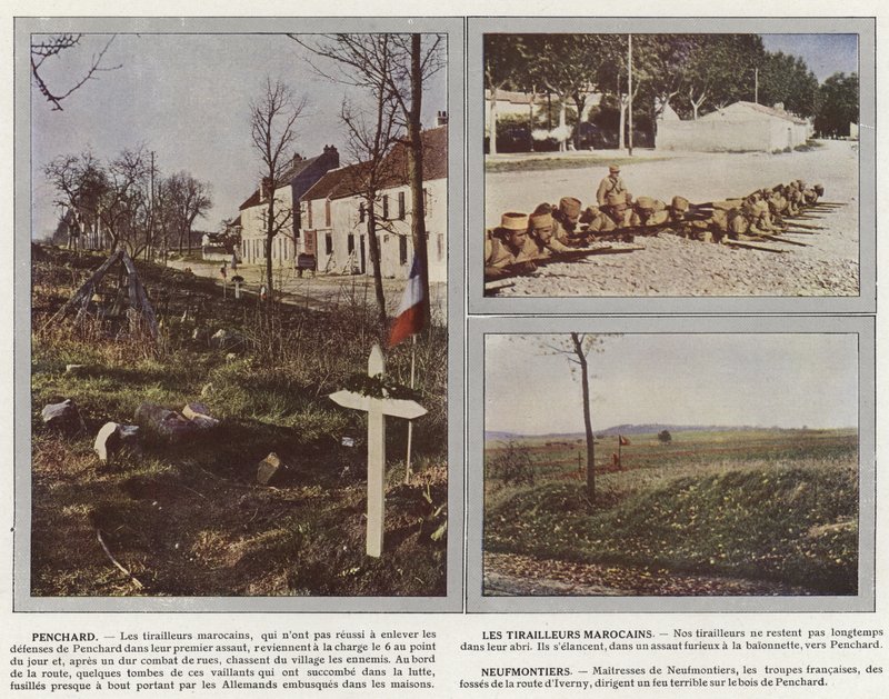 Penchard, De marokkanske Tirailleurs, Neufmontiers af Jules Gervais Courtellemont
