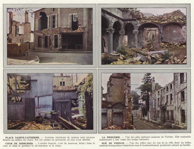 Place Sainte-Catherine, La Princerie, Låsesmederetten, Rue de Verdun af Jules Gervais Courtellemont