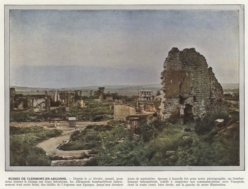 Ruinerne af Clermont-En-Argonne af Jules Gervais Courtellemont