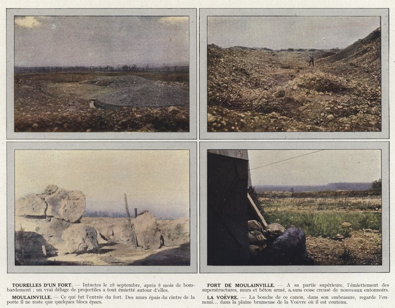 Turrets Of A Fort, Fort de Moulainville, Moulainville, La Voevre af Jules Gervais Courtellemont