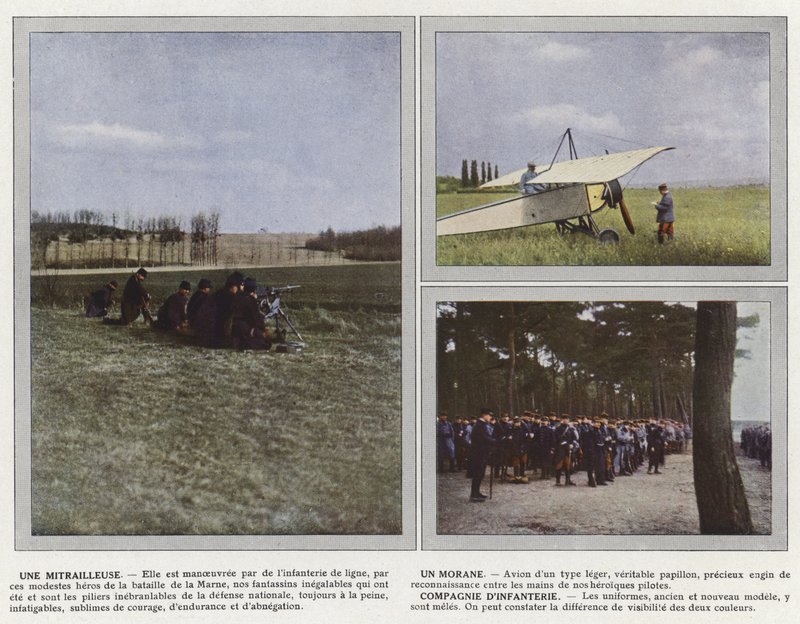 Et maskingevær, et morane, infanterikompagni af Jules Gervais Courtellemont