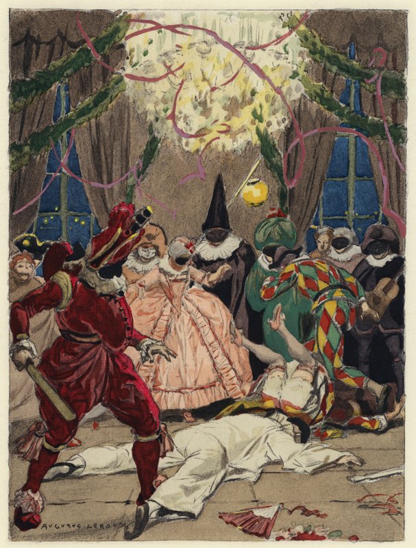 Illustration til Casanovas erindringer (farvelitografi) af Jules Marie Auguste Leroux