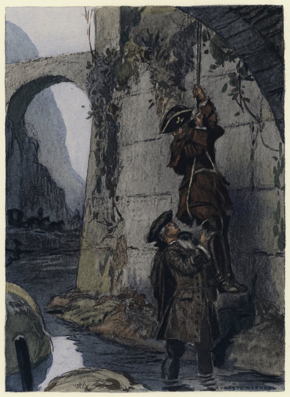 Illustration til Casanovas erindringer (farvelitografi) af Jules Marie Auguste Leroux
