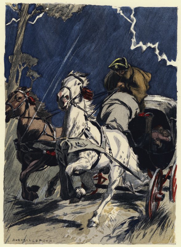 Illustration til Casanovas erindringer (farvelitografi) af Jules Marie Auguste Leroux