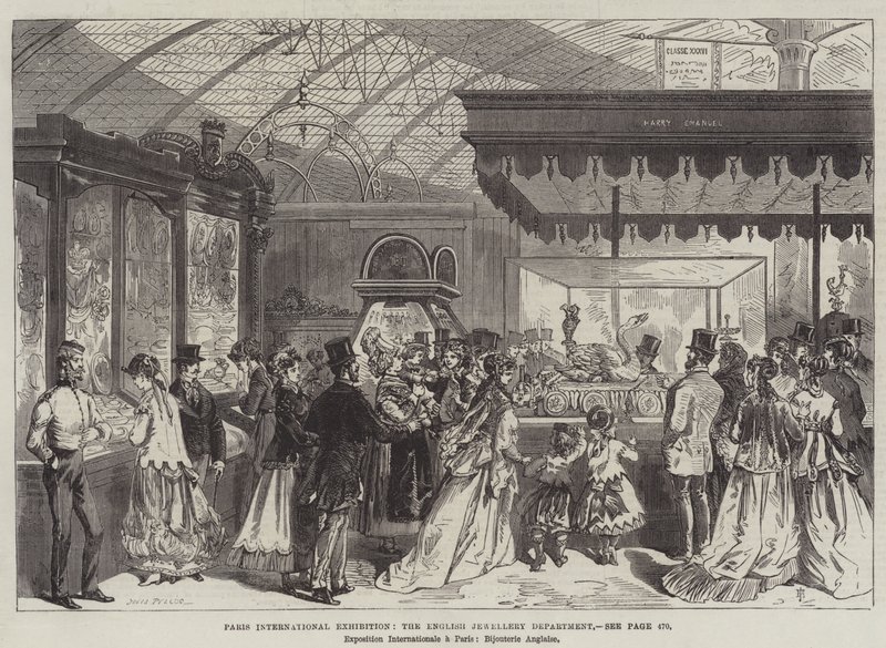 Paris International Exhibition, den engelske smykkeafdeling af Jules Pelcoq