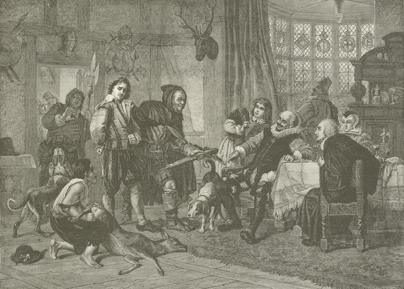 Shakespeare anholdt for tyveri af hjorte af Julius Friedrich Anton Schrader