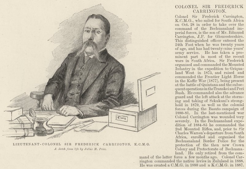 Oberstløjtnant Sir Frederick Carrington, KCMG af Julius Mandes Price