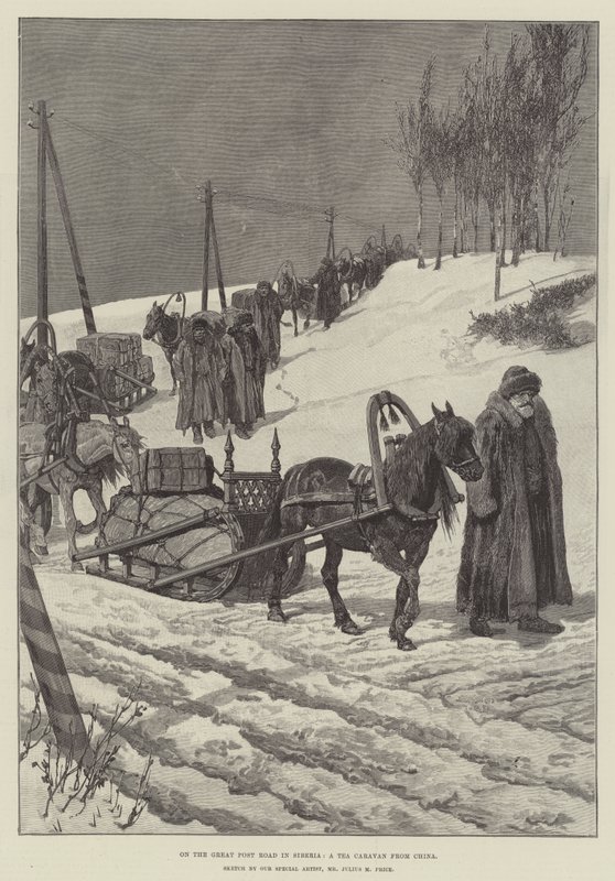 På Great Post Road i Sibirien, en te-karavane fra Kina af Julius Mandes Price