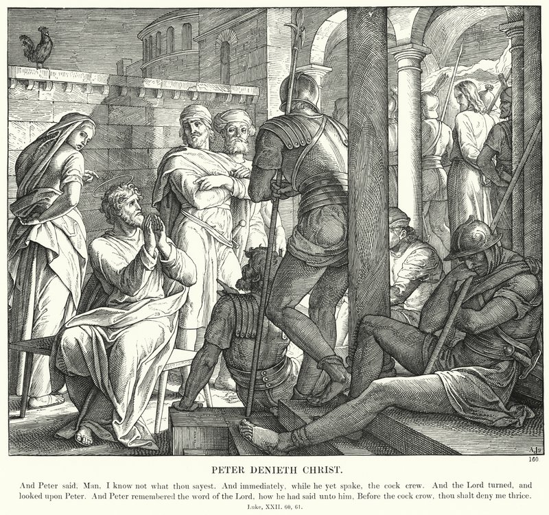 Peter Denieth Christ (gravering) af Julius (after) Schnorr von Carolsfeld