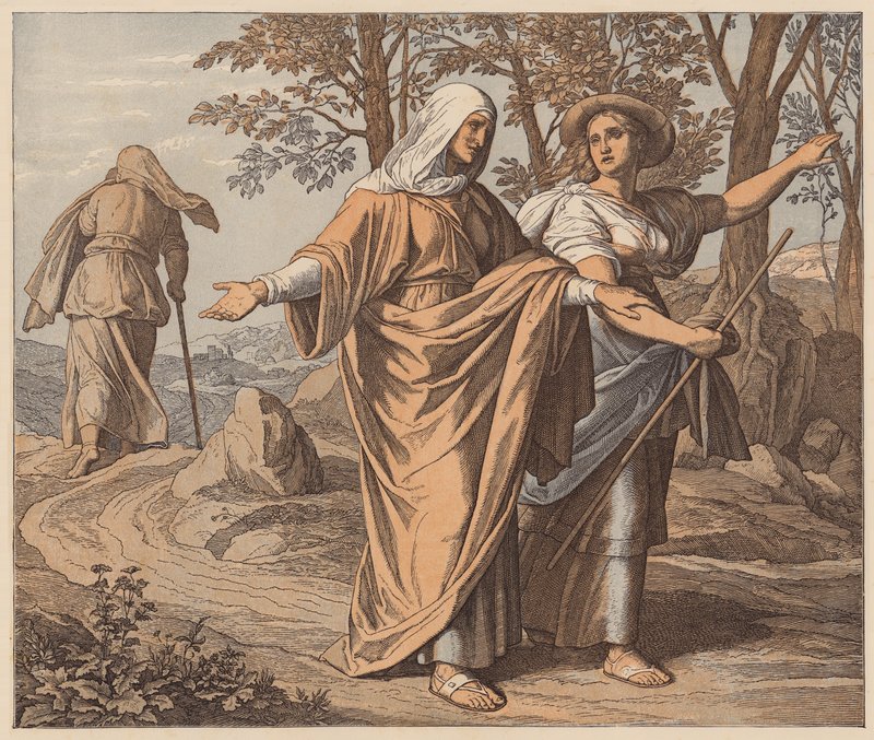 Ruth og Naomi, Ruth, I af Julius (after) Schnorr von Carolsfeld