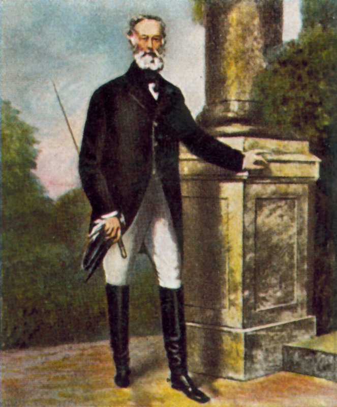 Alfred Krupp, tysk industrimand (farvelitografi) af Julius Grun