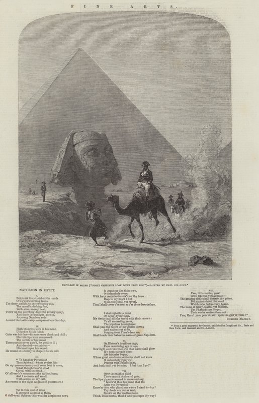 Napoleon i Egypten (fyrre århundreder ser ned på ham) af Karl Girardet