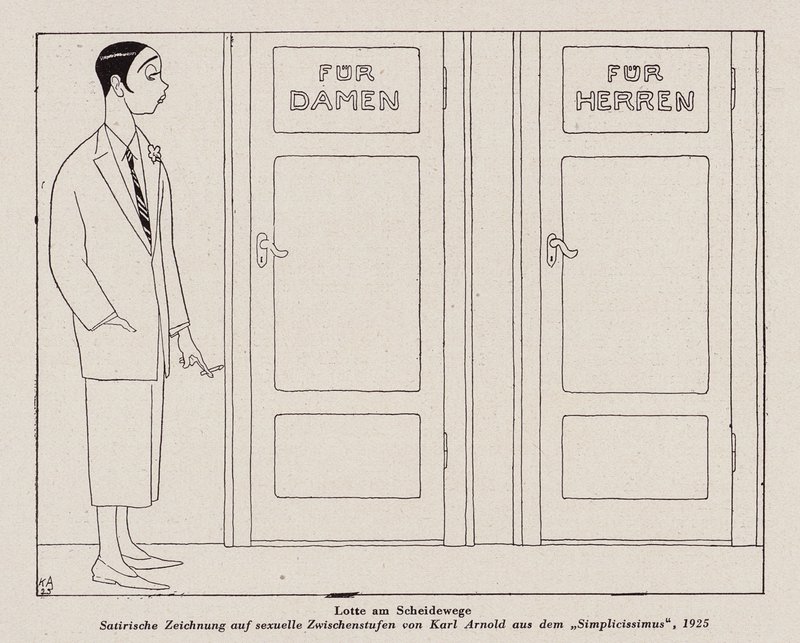 Transseksuel (litografi) af Karl Arnold
