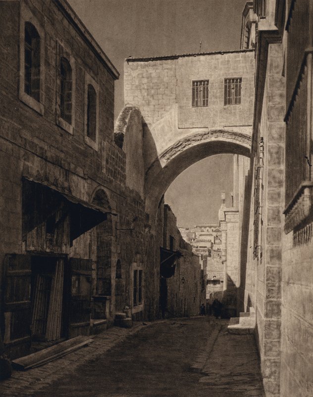 Jerusalem, Ecce Homo-Arch (s/h foto) af Karl Grober