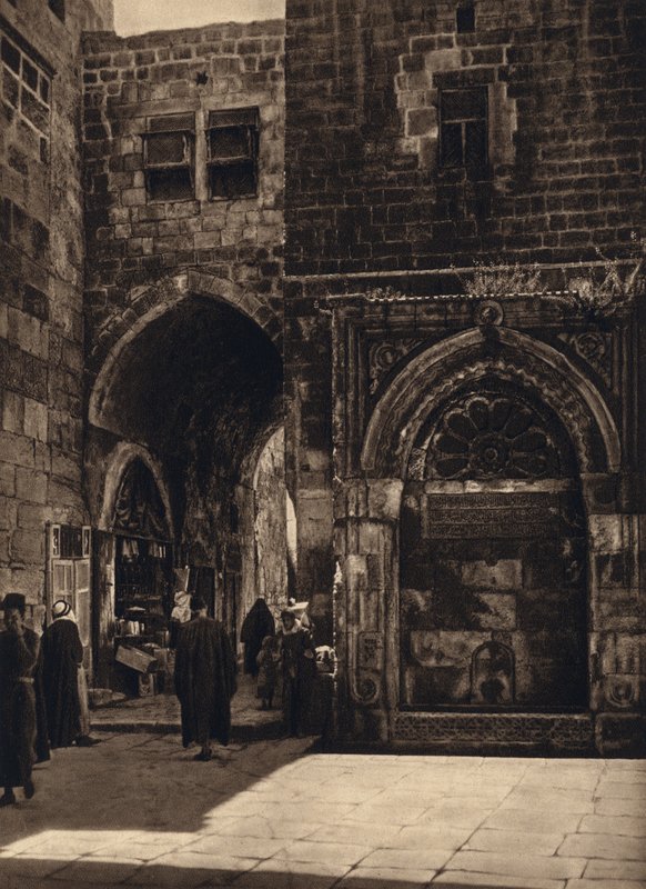 Jerusalem, springvand (s/h foto) af Karl Grober