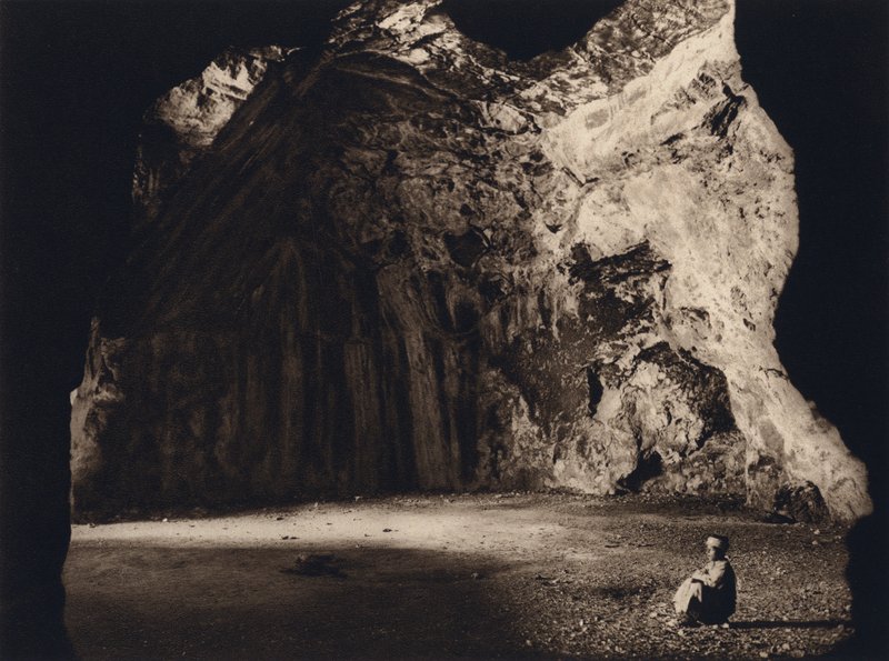 Jerusalem, Jeremias grotte (s/h foto) af Karl Grober