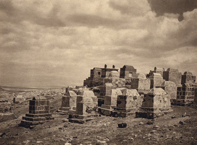 Grave i Judas ørken (s/h foto) af Karl Grober