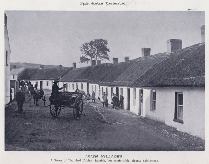 Irish Villages (s/h-billede) af Karl Karlovich Piratsky