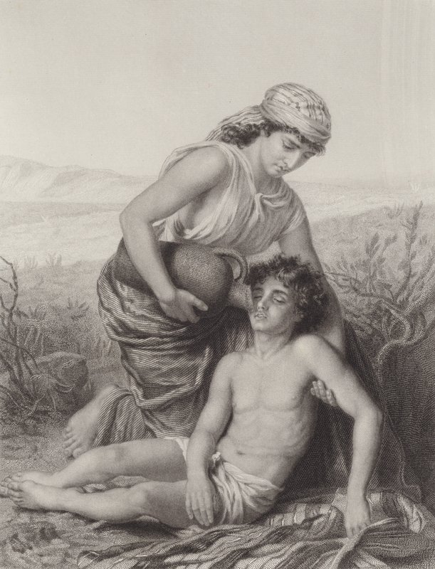 Hagar og Ismael af Karl Wilhelm Friedrich Bauerle