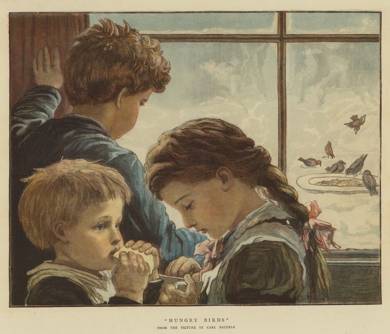 Ungarske fugle (chromolitho) af Karl Wilhelm Friedrich Bauerle