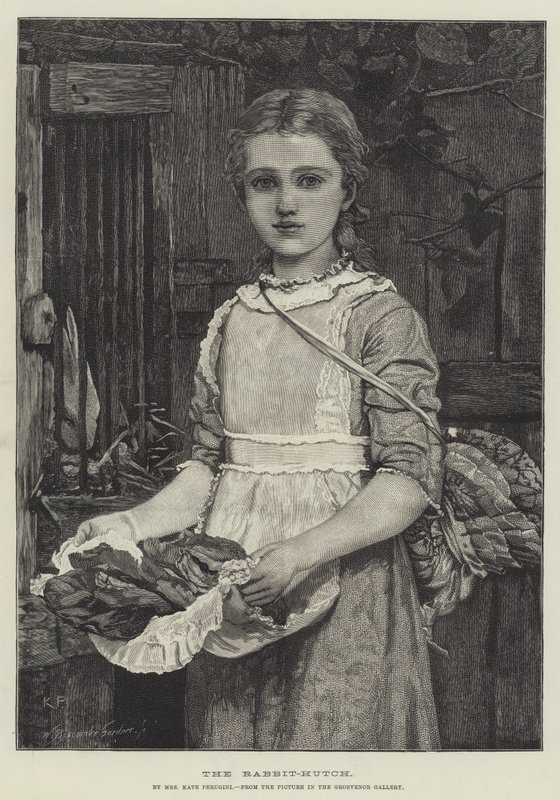 Rabbit-Hutch gravering af Kate Perugini