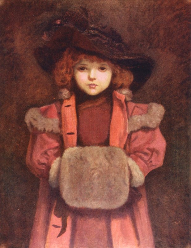 The Muff, ufærdig (farvelitografi) af Kate (after) Greenaway