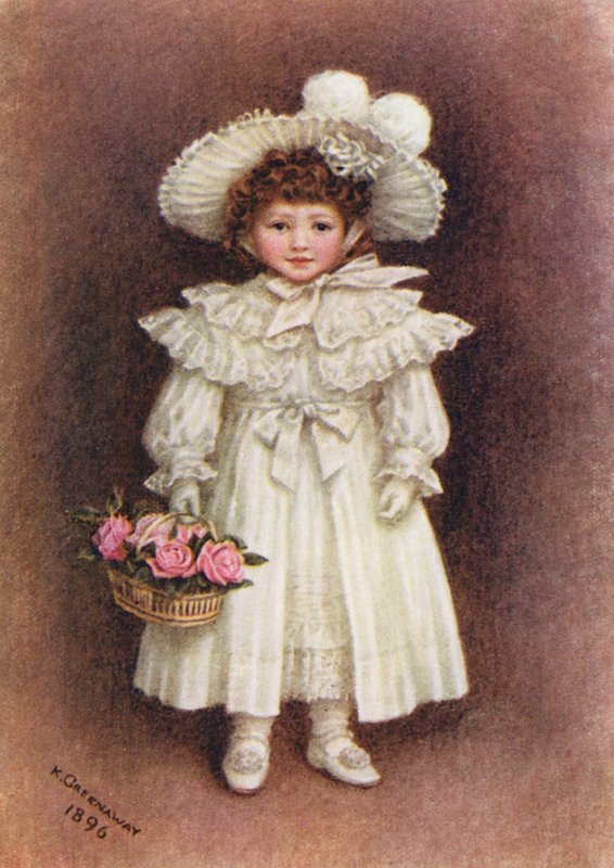 Vera Evelyn Samuel (farvelitografi) af Kate (after) Greenaway