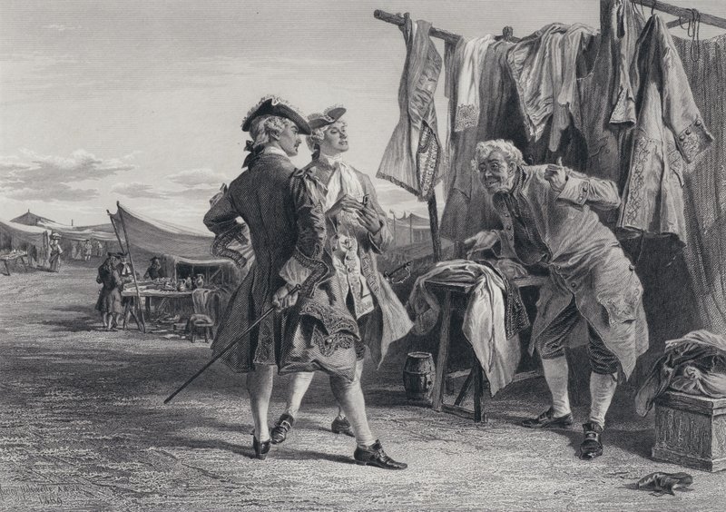 Illustration til The Pirate af Sir Walter Scott (gravering) af Keeley Halswelle