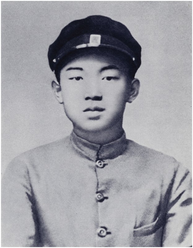Kammerat Kim Il-sung i sine skoleår (litho) af Korean Photographer