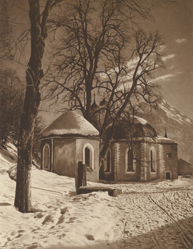 Loretto-kapellet nær Oberstdorf; Loretto-kapellet nær Oberstdorf (s/h-billede) af Kurt Hielscher